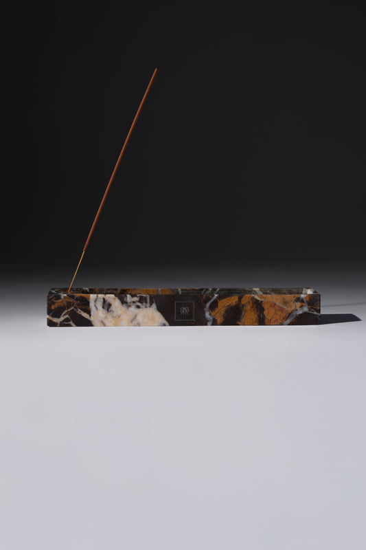 stone – dark florence marble incense holder