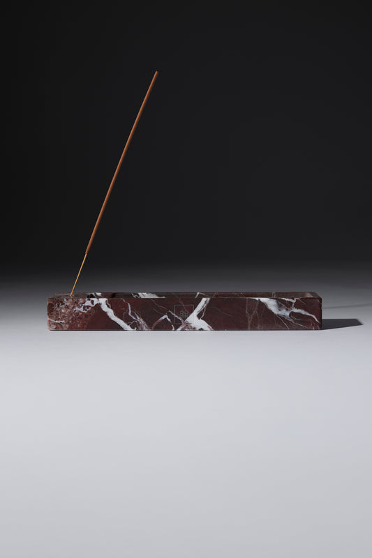 vine – rosso levanto marble incense holder