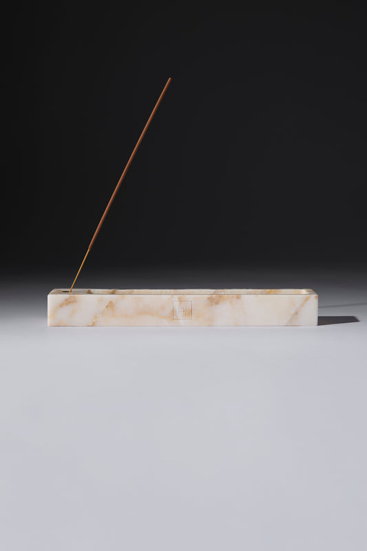 sand – calacatta gold marble incense holder