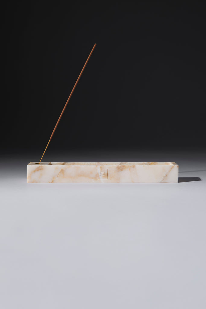 sand – calacatta gold marble incense holder